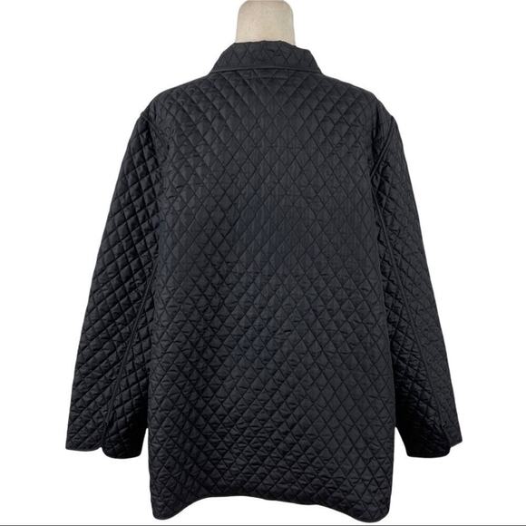 Mulberry Street Women's Size XL Black Quilted Long Jacket - Picture 10 of 15